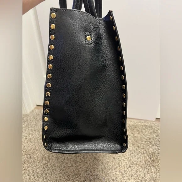 Elegant Black Tote Bag with Tassel EUC - Picture 6 of 9